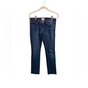 Current/Elliott Dark Blue Slim Fit Classic Straight Leg Jeans
